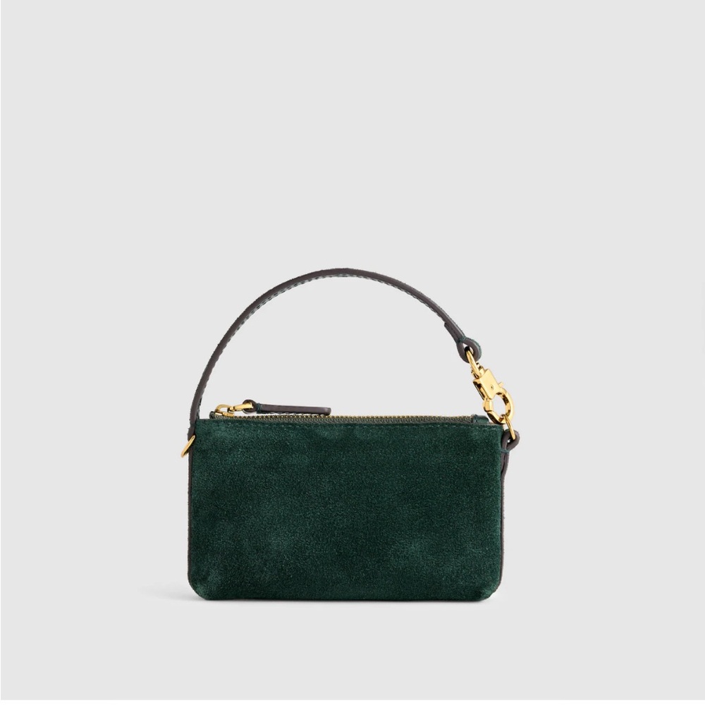NWT Madewell The Clip-Strap Pouch in Midnight Forest